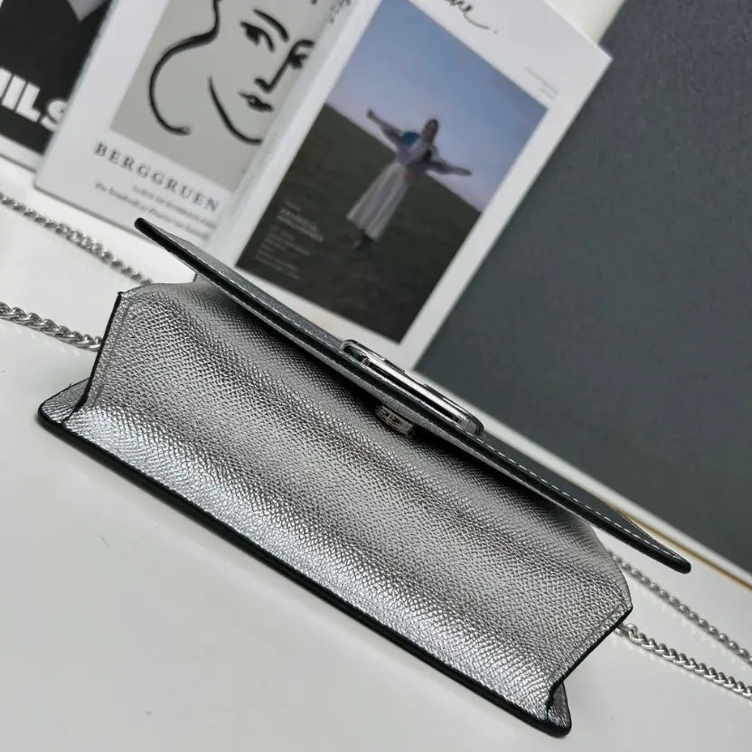 Boutique Level Quality || Valentino Garavani VLogo Signature Bag in Silver