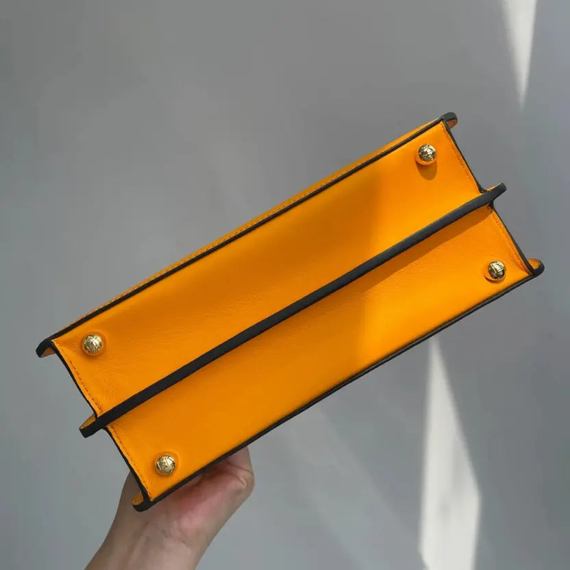 Boutique Quality || Fendi Classic Peekaboo Handbag in Yellow