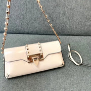 Boutique Level Quality || Valentino Garavani Rockstud Shoulder Bag in White