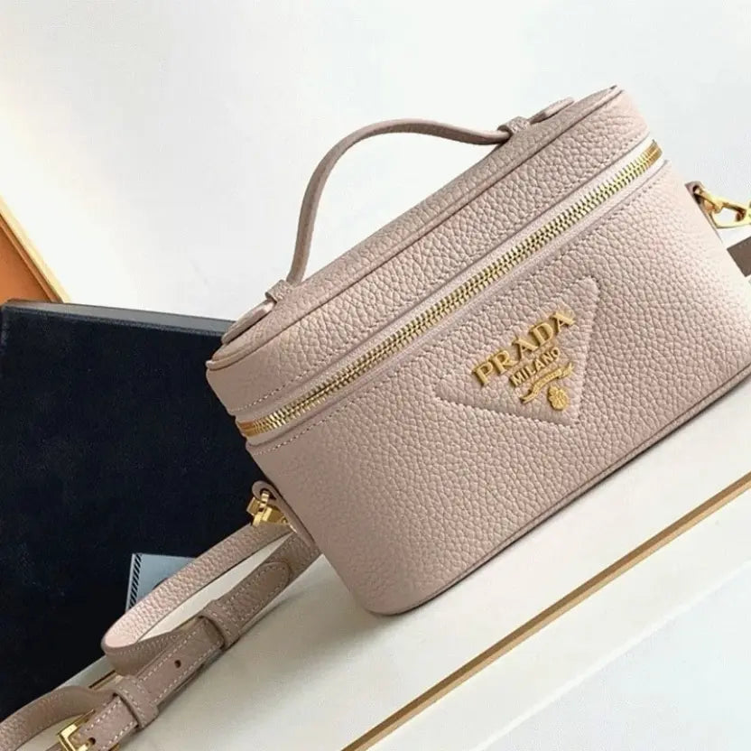Boutique Quality || Prada Mini Vanity Bag in Light Pink
