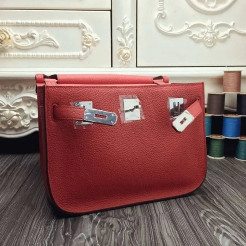 Boutique Quality || Large Red Hermes Jypsiere 31cm Handbag